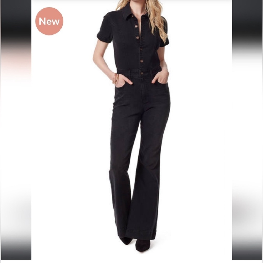 Jessica Simpson Cammie Denim Flare Jumpsuit - NWT